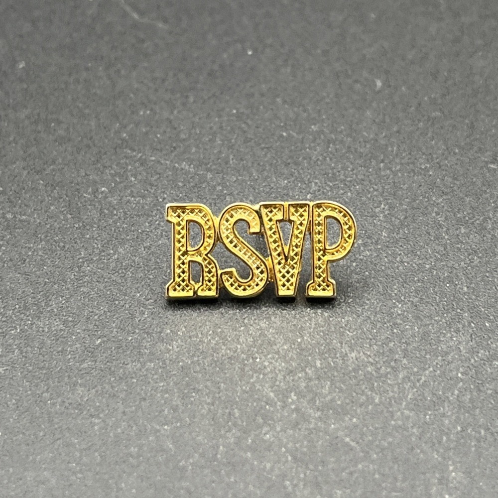 RSVP‎ Gold Tone Lapel Hat Pin